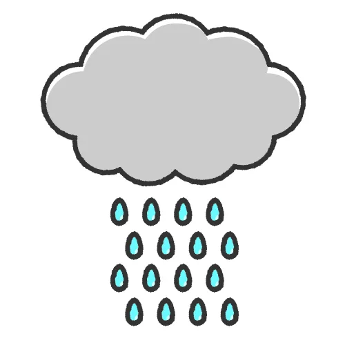 雨と雲